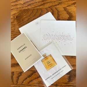 CHANEL Gabrielle Essence EDP, Sticker & Chanel White & Red Stationery Postcard